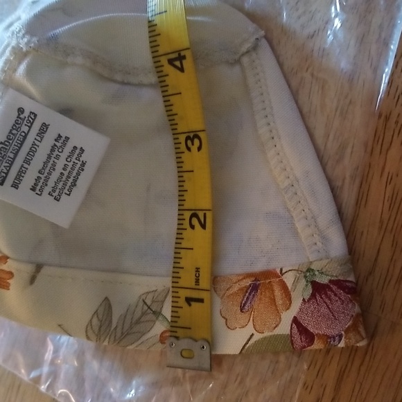 Fabric Longaberger liner buffet buddy liner Botanical Fields NWT - Picture 5 of 5